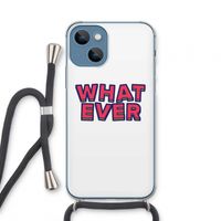 Whatever: iPhone 13 mini Transparant Hoesje met koord