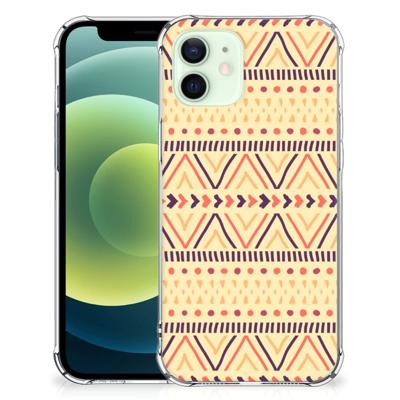 iPhone 12 Mini Doorzichtige Silicone Hoesje Aztec Yellow iPhone 12 Mini Doorzichtige Silicone Hoesje Aztec Yellow
