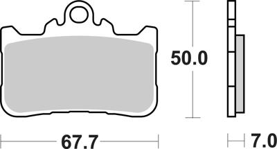 BREMBO Remblokken, voor de moto, Road Gesinterd Metaal 07HO72SA