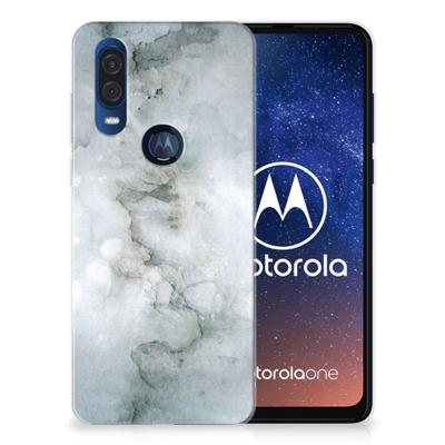 Smartphone hoesje Motorola One Vision Painting Grey Smartphone hoesje Motorola One Vision Painting Grey