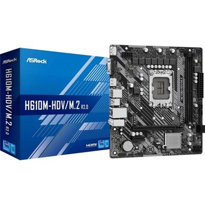 Moederbord ASRock 90-MXBJH0-A0UAYZ LGA 1700 INTEL H610