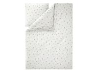 LIVARNO Mousseline dekbedovertrek 140 x 200 cm (Bloemen/wit)