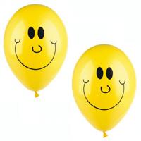 Smile / Emoticon ballonnen - 10x stuks - Party feestartikelen emoticons