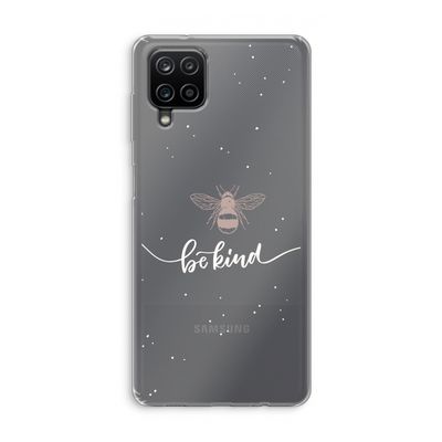 Be(e) kind: Samsung Galaxy A12 Transparant Hoesje