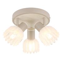 Globo 3-lichts plafondspotPlanta zand bruin - 54317-3