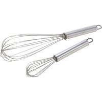 Metalen gardes/klopper/kloppers - 4x stuks - verschillende formaten - Garde 20 cm en 30 cm