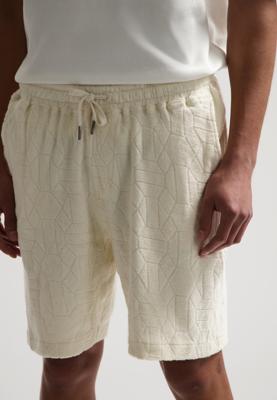 Dstrezzed Logan Shorts Jaquard Towelling Korte Broeken 102 Offwhite