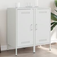 Dressoirs 2 st 36x39x79 cm staal wit