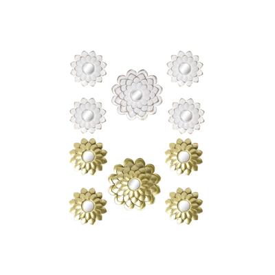 Set spiegels DKD Home Decor Spiegel Champagne Gouden Wit PP 2 Stuks (35 x 1,5 x 35 cm)