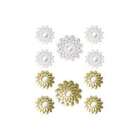 Set spiegels DKD Home Decor Spiegel Champagne Gouden Wit PP 2 Stuks (35 x 1,5 x 35 cm)