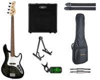 Cort Startersset Elektrische Basgitaar (Black)