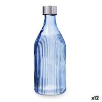 Waterfles Quid Maison Marineblauw Glas 1 L (12 Stuks)