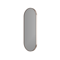 Balmani Secret ovaal badkamerspiegel Brushed RoseGold 45 x 120 cm met spiegelverlichting en -verwarming