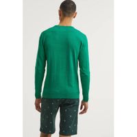 Petrol Industries gemêleerde fijngebreide trui groen - thumbnail