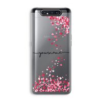 Hartjes en kusjes: Samsung Galaxy A80 Transparant Hoesje