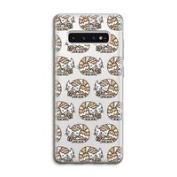 Slapende poes: Samsung Galaxy S10 4G Transparant Hoesje