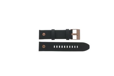 Horlogeband Diesel DZ7404 Leder Zwart 22mm