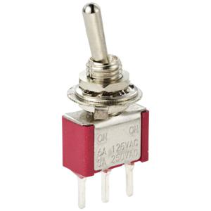 TRU COMPONENTS TC-11546992 Tuimelschakelaar 125 V/AC, 250 V/AC 3 A 1x aan/aan Continu 1 stuk(s)