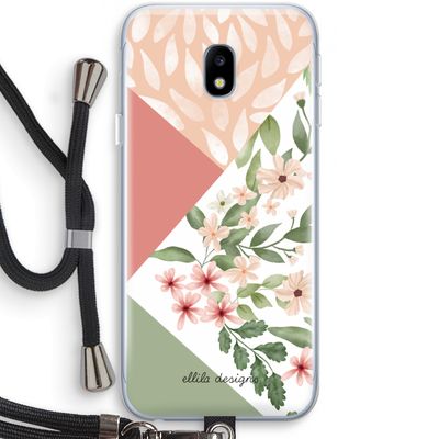 Sweet heaven geometrics: Samsung Galaxy J3 (2017) Transparant Hoesje met koord