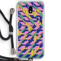 Skew Blush 1: Samsung Galaxy J3 (2017) Transparant Hoesje met koord