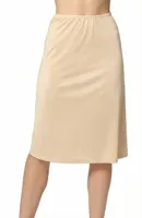 J&C lange onderrok dames 65cm - Jupon - Wit - Zwart - Huidskleur