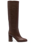 Gianvito Rossi bottes en cuir 85 mm - Marron