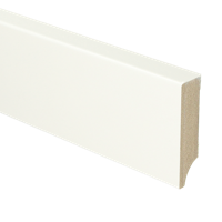 MDF Moderne plint 70x18 voorgelakt RAL9016 - lengte 240cm