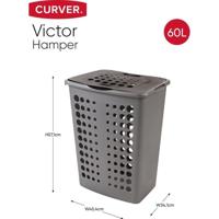 Curver wasbox Victor 60 liter Antraciet Curver wasbox Victor 60 liter Antraciet