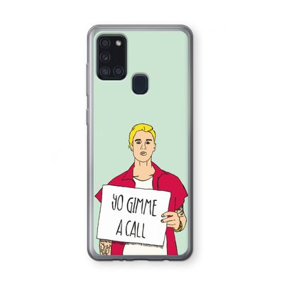 Gimme a call: Samsung Galaxy A21s Transparant Hoesje