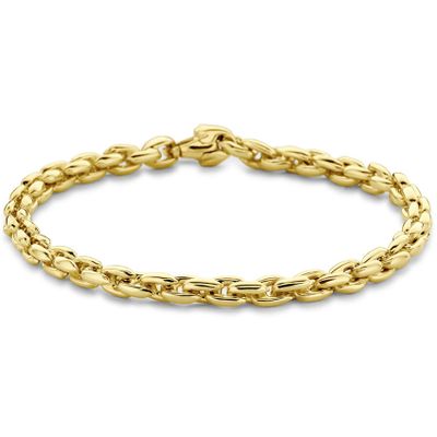 Armband Fantasieschakel geelgoud 4,5 mm 19 cm