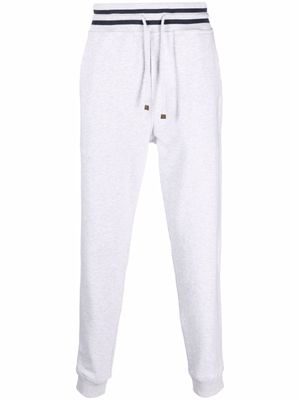 Brunello Cucinelli pantalon de jogging fuselé - Gris