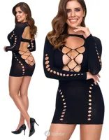 * COTTELLI Cut Out Mini Jurk Lange Mouwen, CC2719436