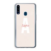 Strawberry Milkshake: Samsung Galaxy A20s Transparant Hoesje