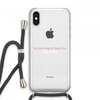 gij beslist: iPhone XS Max Transparant Hoesje met koord