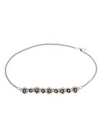 Blumarine boucles d'oreilles à ornements en cristal - Gris