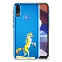 Motorola Moto E7/E7i Power Telefoonhoesje met Naam Horse Color - thumbnail