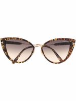 TOM FORD Eyewear lunettes de soleil à monture papillon - Marron