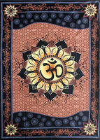Wandkleed Ohm lotus - Decoratie & Sfeer - Spiritueelboek.nl