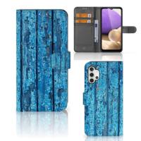 Samsung Galaxy A32 4G | Book Style Case | Wood Blue