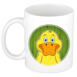 Eend dieren mok / beker van keramiek 300 ml