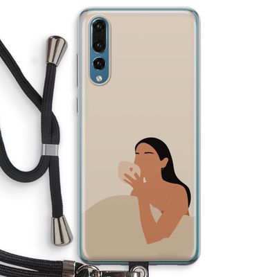 Fresh coffee: Huawei P20 Pro Transparant Hoesje met koord