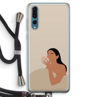 Fresh coffee: Huawei P20 Pro Transparant Hoesje met koord