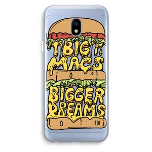 Big Macs Bigger Dreams: Samsung Galaxy J3 (2017) Transparant Hoesje