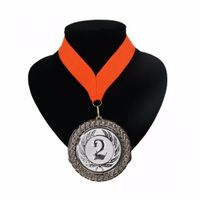 Kampioensmedaille nr. 2 aan oranje lint