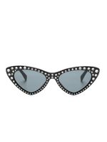 Moschino Eyewear lunettes de soleil à monture papillon - Noir