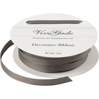 Creativ Company Decoratie lint, b: 6 mm, grijs, 15 m/ 1 rol