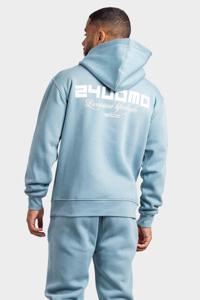 Graphic Logo Hoodie Heren Light Blue