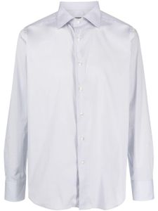 Canali chemise en popeline - Gris