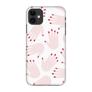 Hands pink: Volledig geprint iPhone 11 Hoesje
