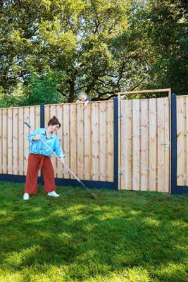 Berton paal IJssel antraciet hoekmodel 190 cm Tuindeco - Tuindeco